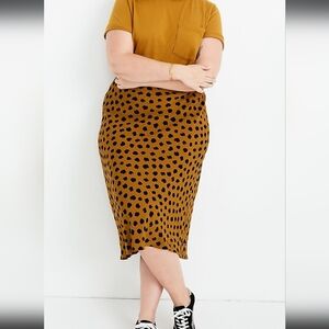 Madewell Spotted Slip Skirt